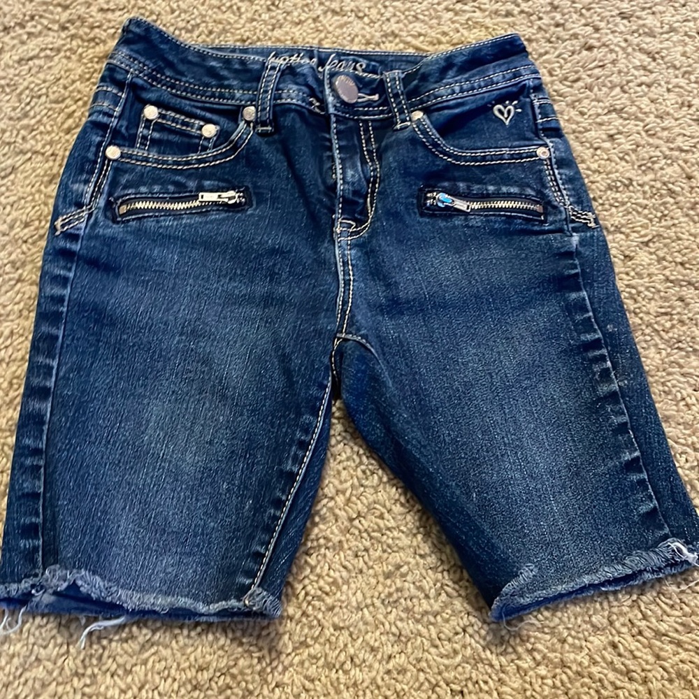 Girls Justice jean shorts size 12S